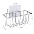 thumbnail image 4 of N01# Liquidation Organisateur Étagère Caddie en Acier Inoxydable Support de Rangement en Acier Éponge Éponge Évier Cuisine, Salle à Manger et Bar Support Argent, 4 of 6