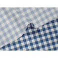 thumbnail image 5 of oneOone Velvet Medium Blue Fabric Check Check Dress Material Fabric Print Fabric By The Meter 58 Inch Wide, 5 of 5