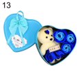 thumbnail image 1 of 1 Set Artificial Soap Rose Flower Bear Doll Valentine Day Gift Box Party Decor, 1 of 8
