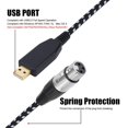 thumbnail image 3 of Microphone USB Female to XLR Male Link Audio Cable Converter Balanced Stereo Adapter Professional Connector Accessories, 3 of 8