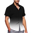 thumbnail image 1 of Pisexur Shirts for Man T Hommes Mode Décontractée Col Rabattu Impression Manches Courtes Chemise Boutonnée Blouse Blanche, TG Chemises de Golf Hommes & Chemises Hommes, 1 of 7