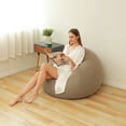 thumbnail image 3 of Tyidzon Inflatable Bag Chairs, Beanless Bag Chair Soft Comfortable 43 Inch Inflatable Chair for Living Room Bedroom Reading Room, 3 of 4