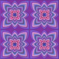 thumbnail image 1 of Ahgly Company Machine Washable Indoor Square Transitional Purple Area Rugs, 8' Square, 1 of 7