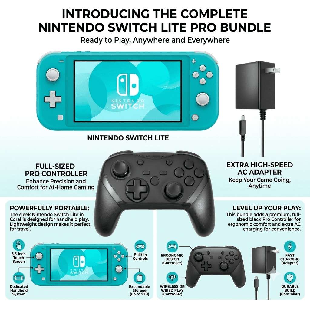 Nintendo Switch Lite Handheld Video Game Console (Gray
