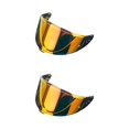 thumbnail image 3 of Transemion Detachable Replacement Full Face Insert Only for Z8 Visor Lens Impact Resistant Crystal Clear Red 28x14cm 2Set, 3 of 6
