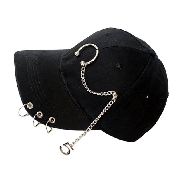 fastboy Wide Application Ring Baseball Cap For Various Occasions Elegant Comfortable Hat Adjustable Belt Ring Black 1Set