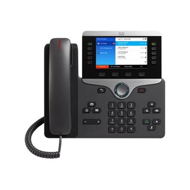 Cisco IP Phone 8851 - VoIP phone - SIP, RTCP, RTP, SRTP, SDP - 5 lines - charcoal