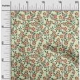 thumbnail image 2 of oneOone Tissu Flex Coton Marron Floral Matériel de Robe Tissu Imprimé Tissu au Mètre 40 Pouces de Large, 2 of 5