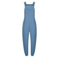 thumbnail image 3 of LSLJS Women's Loose Solid Jumpsuits Sleeveless Spaghetti Strap Loose Adjustable Jumpsuits, 3 of 5