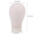 thumbnail image 2 of Qiilu 3 Sizes Canvas Head Wig Model Making Mannequin Head Hat Headwear Cap Display Manikin Model, Wig Display Head, Mannequin Model, 2 of 6