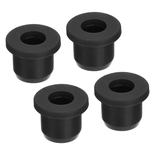 Unique Bargains Support à Oeillets en Caoutchouc Dia 15/32 Pieds (12 mm) Rond Type T pour Protection de Fil, Lot de 4