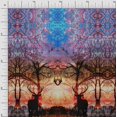 thumbnail image 1 of Soimoi Poly Georgette Fabric Deer Panel Print Fabric by The Yard 52 Inch Wide, 1 of 3