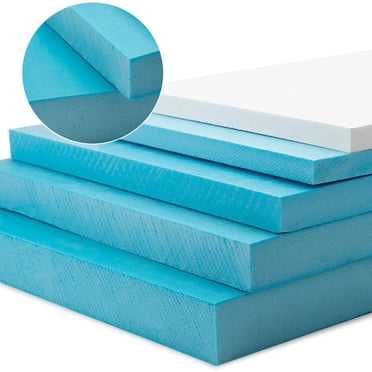 BTOER Bloc d'Aménagement Paysager 30*20 cm Dalle de Plancher Modèle de Construction Matériau Panneau de Mousse Bleu Mousse Bleue Construction Travail du Métal