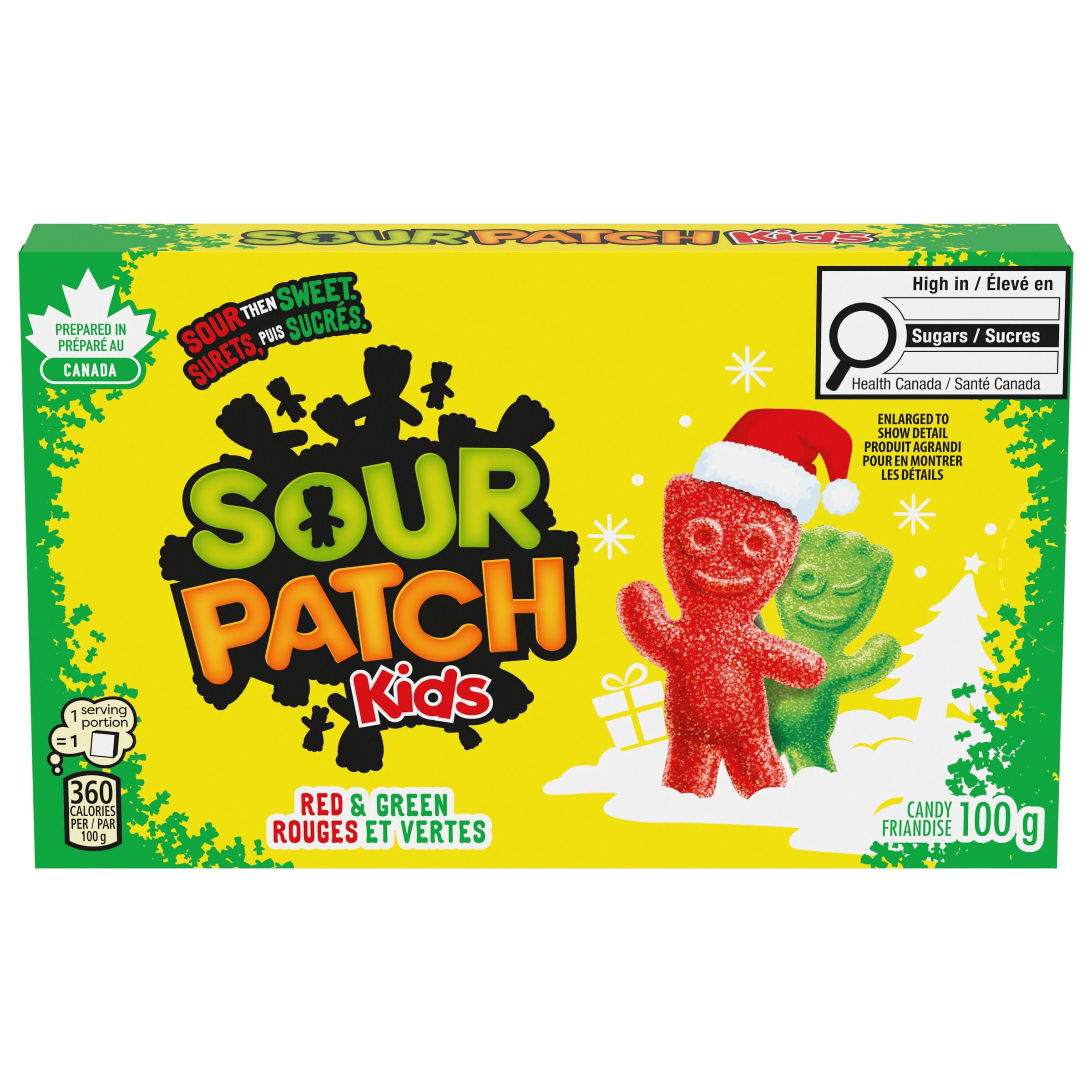 Sour Patch Kids, Red and Green, Sour Then Sweet Gummy Candy