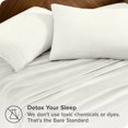 thumbnail image 3 of Bare Home Microplush Fleece Sheet Set - Ultra Soft - Deep Pocket - Twin XL, Cream, 3 of 7
