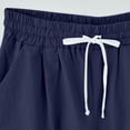 thumbnail image 2 of Birdeem Shorts Capris à Cordon pour Femmes à Imprimé Plume à la Mode, 2 of 6