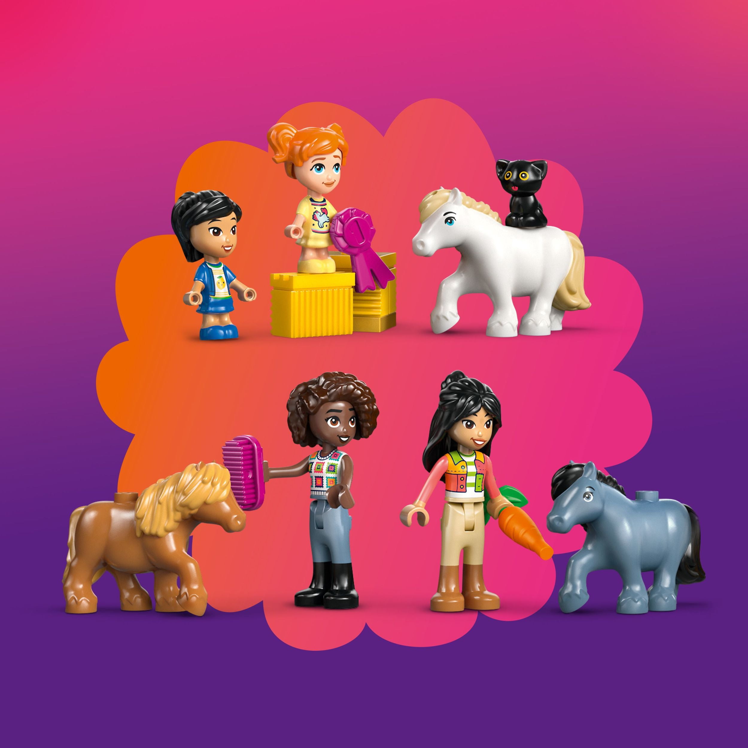 LEGO Friends Le Ranch des Poneys et l’Écurie, Ensemble de Construction, Ensemble de Jeu de Chevaux 42654