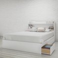 thumbnail image 1 of Nexera Aura 3 Drawer Storage Bed and Headboard, White, 1 of 5