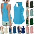 thumbnail image 1 of Bovxnpu Womens Plus Size Tops, Workout Tops for Women Racerback Basic Tank Sleeveless Tops XXL, 1 of 7