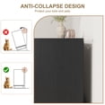 thumbnail image 3 of Modern 7 Drawer Rattan Dresser Cabinet – Black Embossed Finish, Wood Storage Organizer with Integrated Legs, Metal Handles, Easy Assembly, Farmhouse Style, Fits up to 75'' TV – Color: Embossed Black, 3 of 8