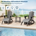 thumbnail image 4 of Weather Resistant Outdoor Footstool,HDPE Adirondack Ottoman Footrest for Adirondack Chairs, Porch, 4 of 8