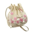 thumbnail image 4 of lionlar Hanfu Shoulder Bag Cute Drawstring Bucket Handbag for Celebration Women Gift Red, 4 of 7