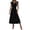 Black, variant on Lenpel Women's Summer Dresses Ruffle Sleeve V Neck Tiered Boho Flowy A-Line Midi Dresses Casual Beach Vacation Sundresses(Green,XX-Large)