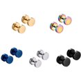 thumbnail image 1 of Unisex Stainless Steel Ear Stud Dumbbell ear Earring Titanium Dumbbell High Polished Ear Piercing Punk Style, 1 of 7