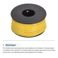 thumbnail image 3 of Uxcell 22AWG Stranded Wire Hookup 30M/100ft Yellow, Electrical Wire UL1007 Spool, 3 of 6