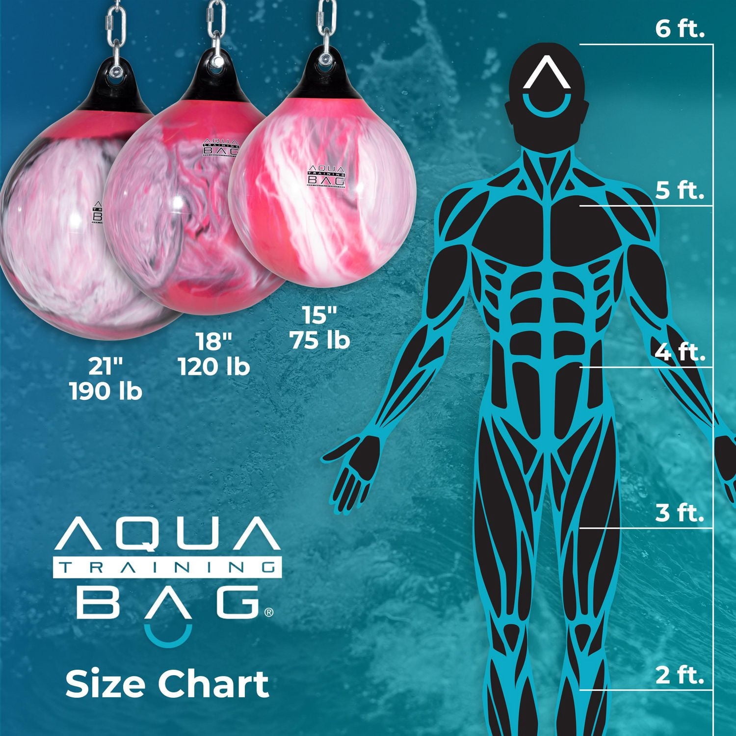 18" 120lb. ATB Training Bag - Bad Boy Blue