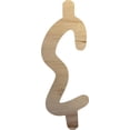 thumbnail image 1 of Wooden Letter & Craft Project, 4'' Tall Small Unfinished Wood Alphabet Letter, DIY, 1 of 3