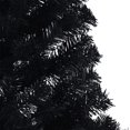 thumbnail image 5 of vidaXL Artificial Half Christmas Tree with Stand Black 180 cm PVC, 5 of 5