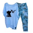 thumbnail image 1 of Ensemble Deux Pièces pour Femmes Été Imprimé Col Rond Manches Mi-Longues Pull + Pantalon Ensemble Deux Pièces pour Femmes Sortie en Solde, 1 of 6