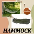 thumbnail image 3 of Becaristey Lightweight And Portable Mesh Camping Hammock For Outdoor Adventures Wide Applications Mesh Hammock Dark Green, 3 of 6