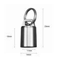 thumbnail image 4 of Tiny Titanium Keychain Pill Holder Case Waterproof Fob Travel Pocket Organizer, 4 of 9