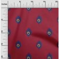 thumbnail image 1 of oneOone Polyester Lycra Fabric Peacock Feather Ikat Decor Fabric Printed BTY 56 Inch Wide, 1 of 4