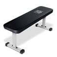 thumbnail image 1 of Marcy Banc Utilitaire Plat pour l'Entraînement de Force à Domicile, Musculation, Blanc, 1 of 5