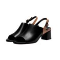 thumbnail image 1 of CHGBMOK Sandals Womens Color Blocked Button out Versatile Thick Heeled Sandals Sandals Sizes 35-40, 1 of 4