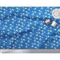 thumbnail image 3 of Soimoi Poly Georgette Fabric Cloud,Fish & Yacht Nautical Decor Fabric Printed Yard 42 Inch Wide, 3 of 3