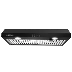 Rénovés Tieasy Hotte de portée 30 inch Sous Cabinet Vent Hood 600 CFM Acier inoxydable 3-Speed Hotte de cuisine forte à flux d'air
