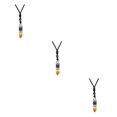thumbnail image 2 of Transemion Handmade Clear Quartz Crystal Necklace Energy And Elegance Master StoneAdjustable Colorful Crystal 3Set, 2 of 6