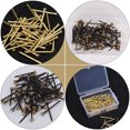 thumbnail image 2 of KAKOWELY 300Pcs Frame Metal Nails Picture Nails Wall Mounting Nails Iron Copper Head Steel For Home Use, 2 of 7