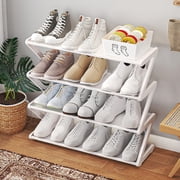 Chmadoxn Shoe Rack for Closet,Closet Organizers and Storage, 4-layer Shoe Rack Independent With Thickened Steel Pipe Multi-functional Entrance Corridor Shoe Cabinet shoe rack