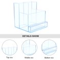 thumbnail image 2 of CNKOO 3 Row 10 Holes Nail Display Box Nail Drill Bits Holder Manicure Tools (Gold), 2 of 6