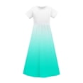 thumbnail image 4 of Rbaofujie Robe à Fleurs pour Petites Filles Robe Maxi à Fleurs Robe Décontractée à Manches Courtes à Fleurs Tenue pour Filles Taille 3-14 Ans, 4 of 9