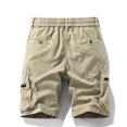 thumbnail image 4 of Styesk Shorts Homme Shorts Cargo Extensibles Décontractés à Cordon Classique Été avec Multi-Poches, 4 of 9