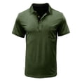 thumbnail image 1 of Besolor Men's Short Sleeve Golf Shirts Casual Button up Athletic Work Business Collared Lightweight Tops Blouse, 1 of 3