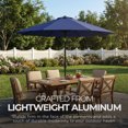 thumbnail image 4 of Four Seasons Courtyard 9 Foot Crank Lift Auto Tilt Patio Umbrella, Navy, 4 of 5