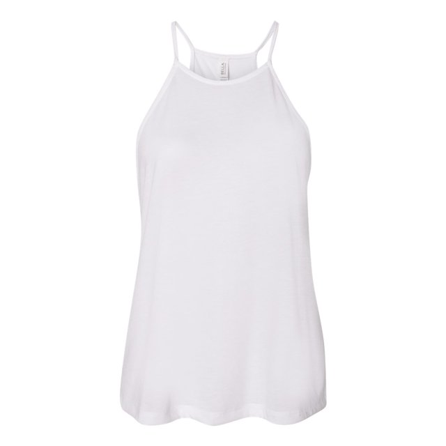 Bella Canvas - Women`s Flowy High-Neck Tank - 8809, M, White