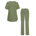 thumbnail image 3 of Adar Pro Heather Breakthrough Plus Ensemble de Sarrau pour Femmes - Haut à Col en V Amélioré et Pantalon à Multiples Poches, 3 of 8